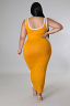 Esmay Dress Mustard or Black/White